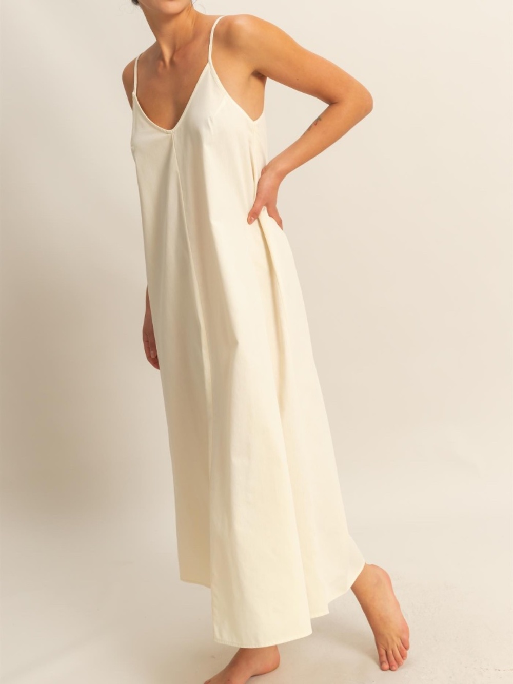 273 - Flowy Maxi Dress in Cream